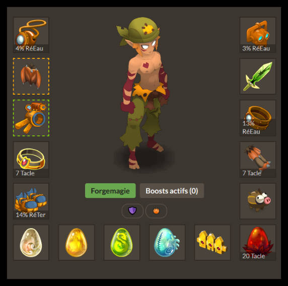 Sacrieur eau tank dofus 3