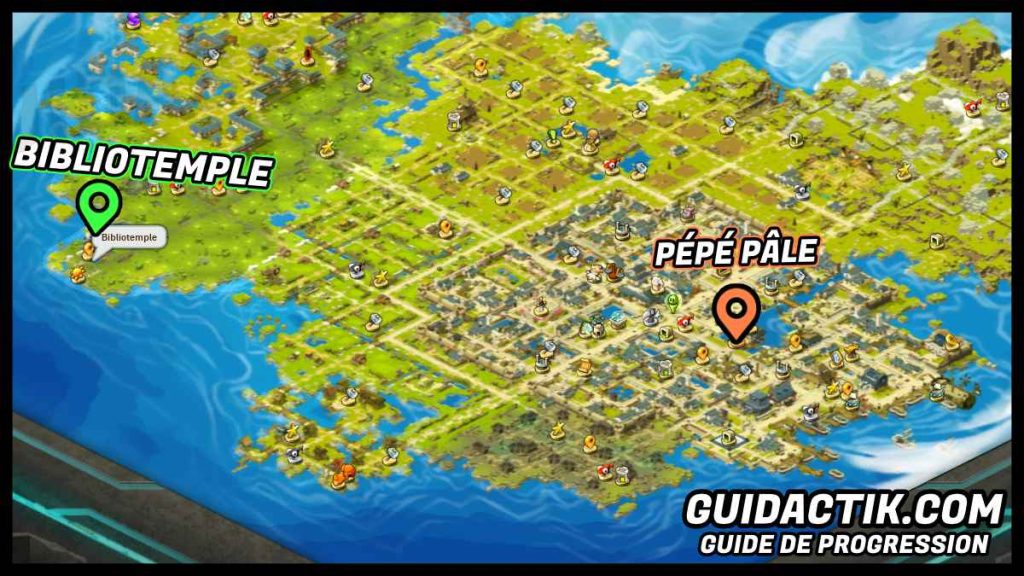bibliotemple wakfu astrub emplacement