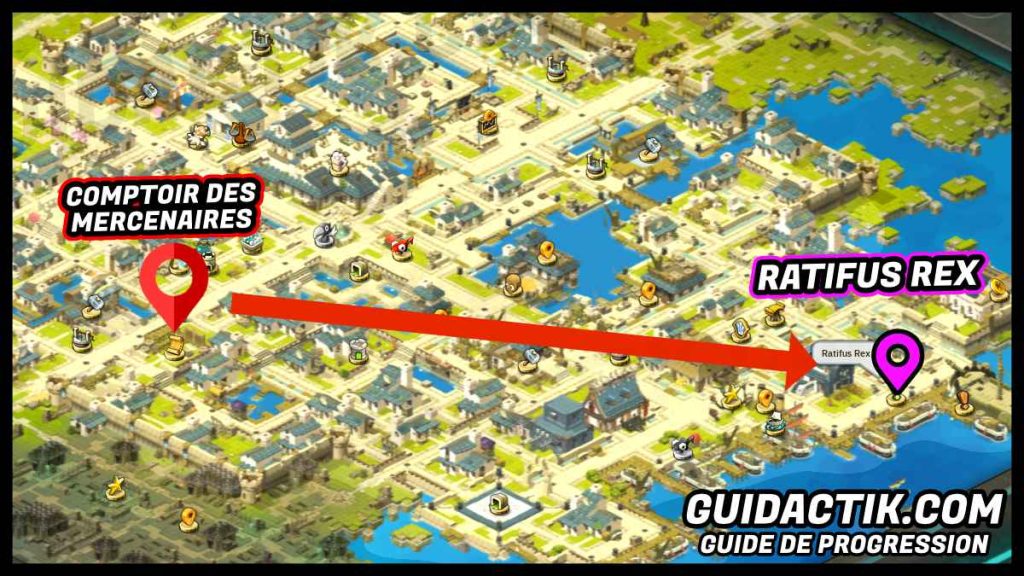 ratifus rex emplacement wakfu
