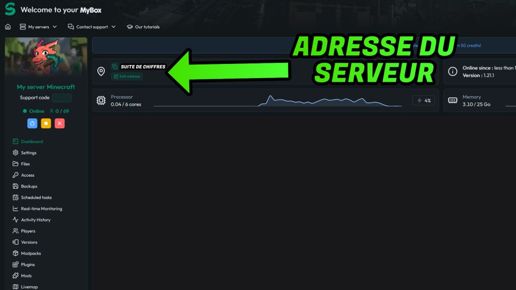 ou trouver adresse serveur minecraft