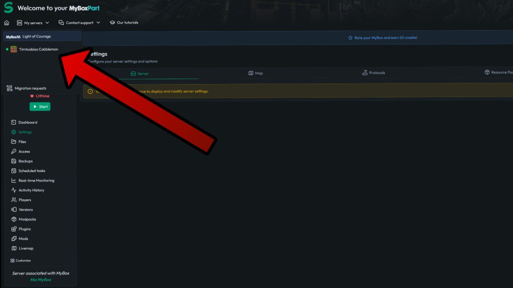 installation serveur minecraft minestrator