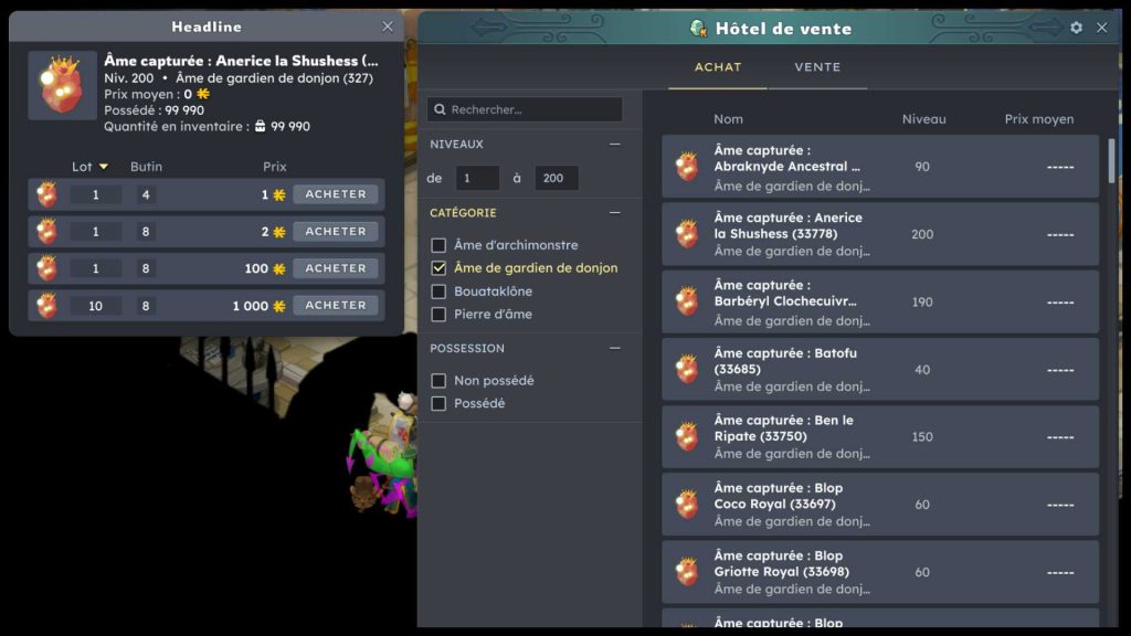 hdv âmes refonte dofus 3.5