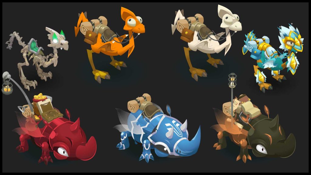 nouveau apparence dragondinge muldo volkorne dofus 3.5